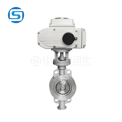 D973H电动对夹式硬密封蝶阀