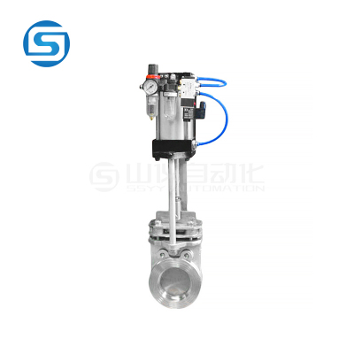 PZ673H气动硬密封刀型闸阀