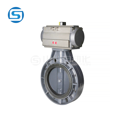 D641气动塑料蝶阀